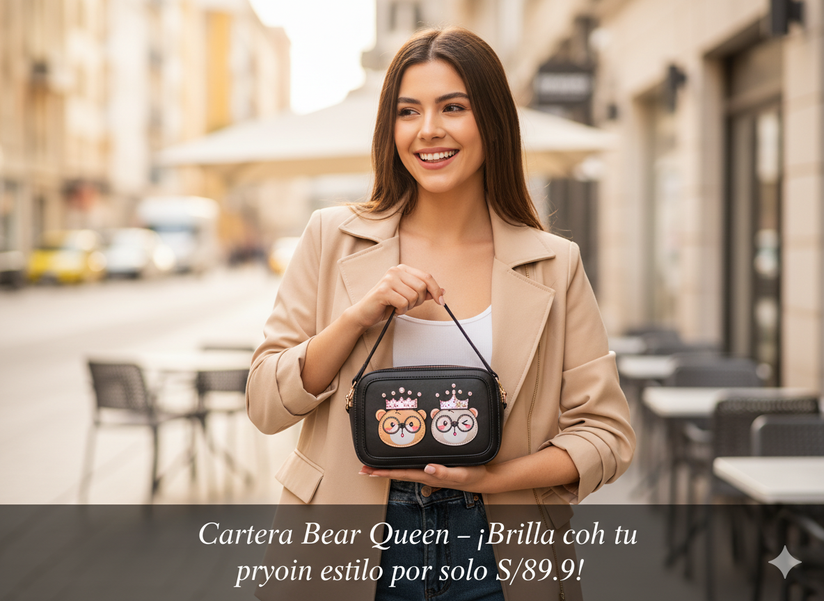 Cartera Royal Bear – Edición Fun & Chic