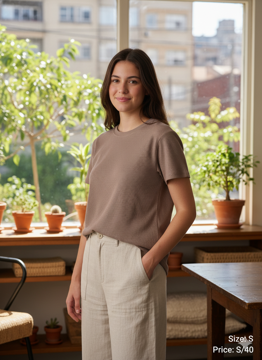 Polo Waffle Clásico Topo – Edición 24/1 Reactivo