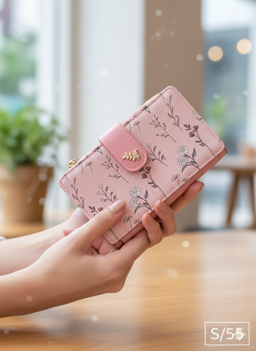 Billetera Bloom Charm – Elegancia Floral 🌼