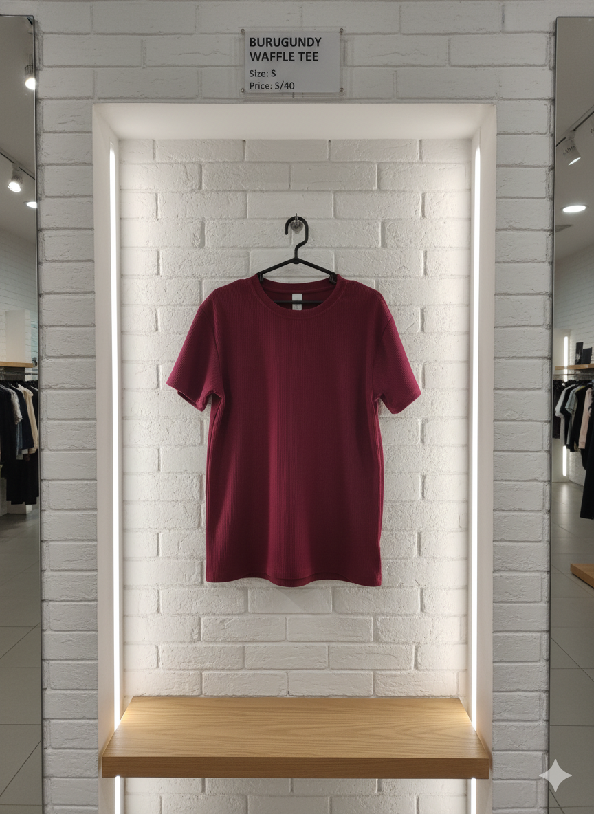 Polo Waffle Clásico Vino – Edición 24/1 Reactivo