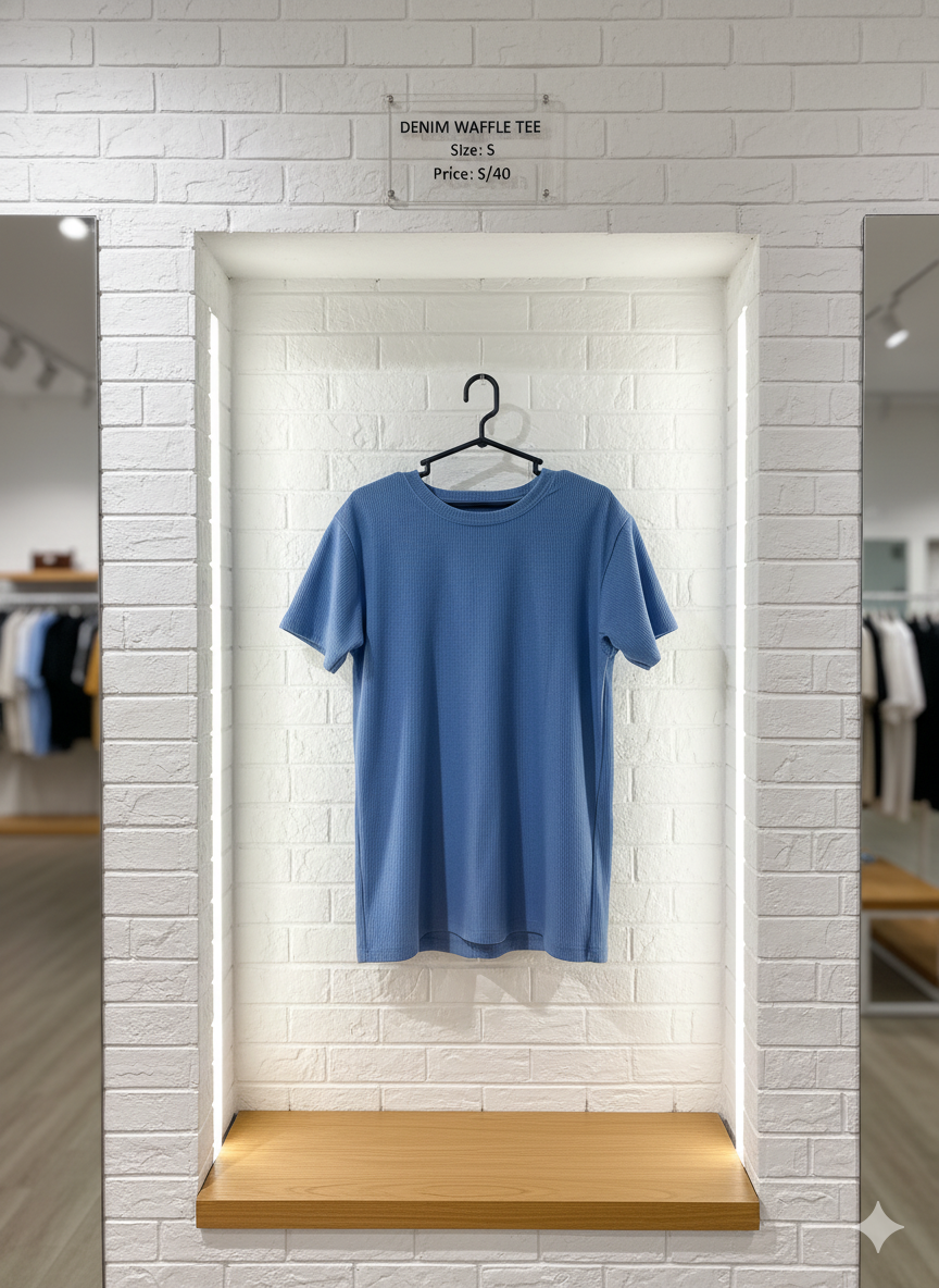 Polo Waffle Clásico Denim  – Edición 24/1 Reactivo