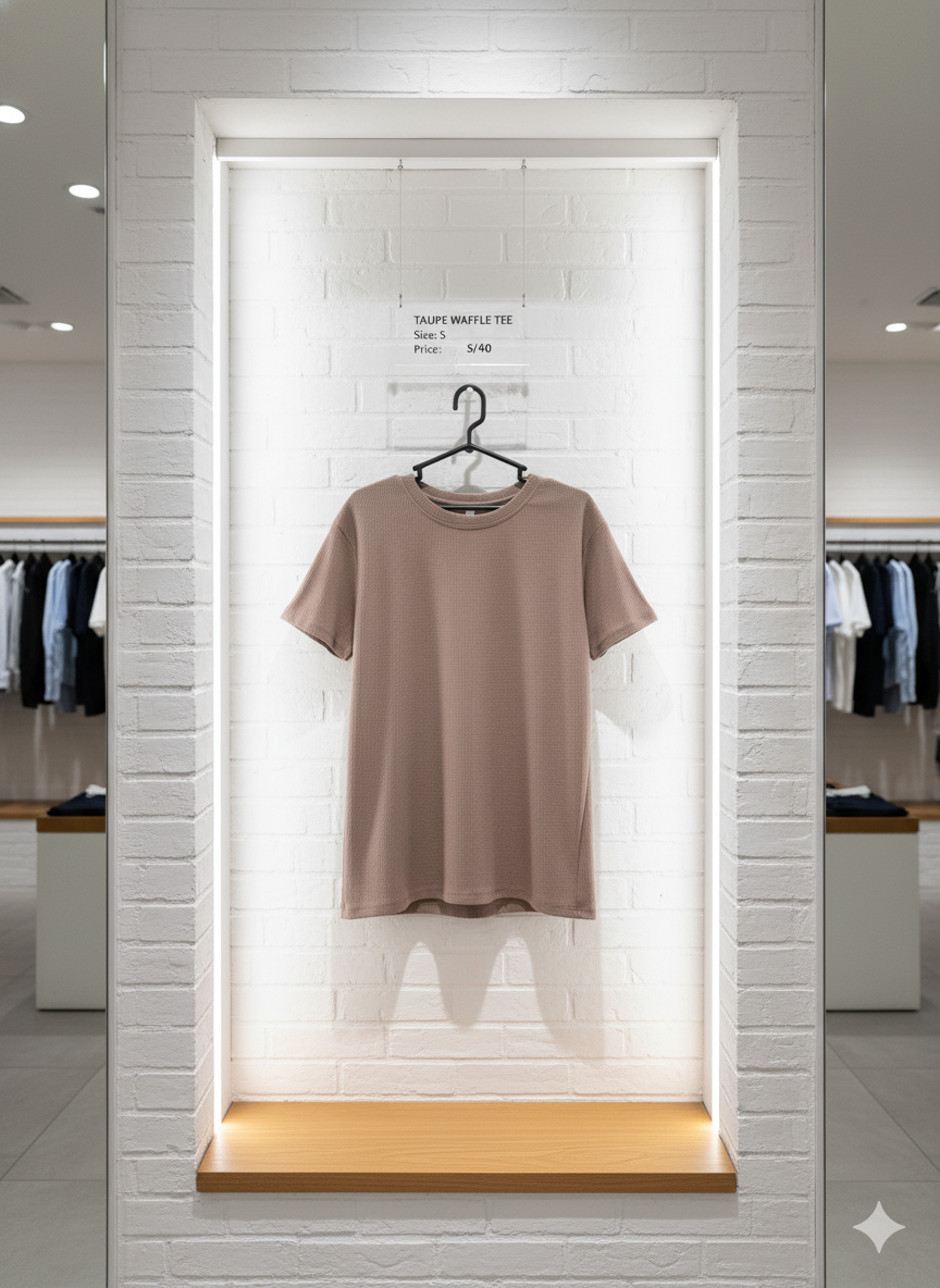 Polo Waffle Clásico Topo – Edición 24/1 Reactivo