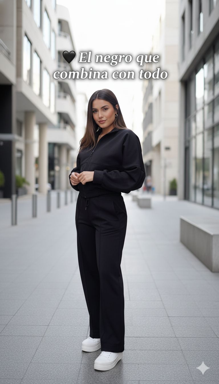 Conjunto Reganza Black Edition – Elegancia Urbana