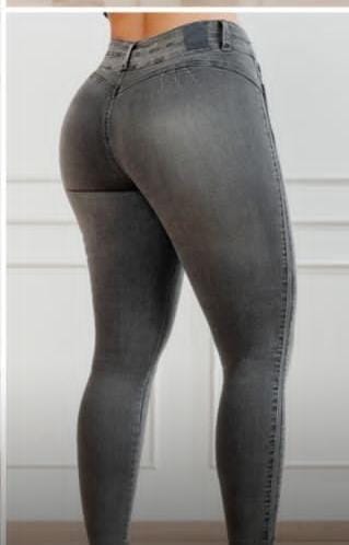 Pantalón Stretch Plomo Claro – Fit Ajustado